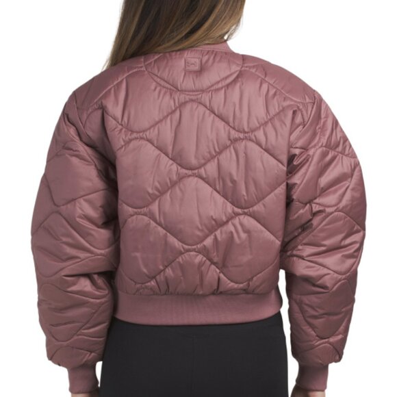 NEW UNDER ARMOUR Heritage Bomber Jacket in maroon for women 1225 4t2 - Picture 7 of 10